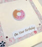 Handcard birthday card donut doughnut  - Image 2
