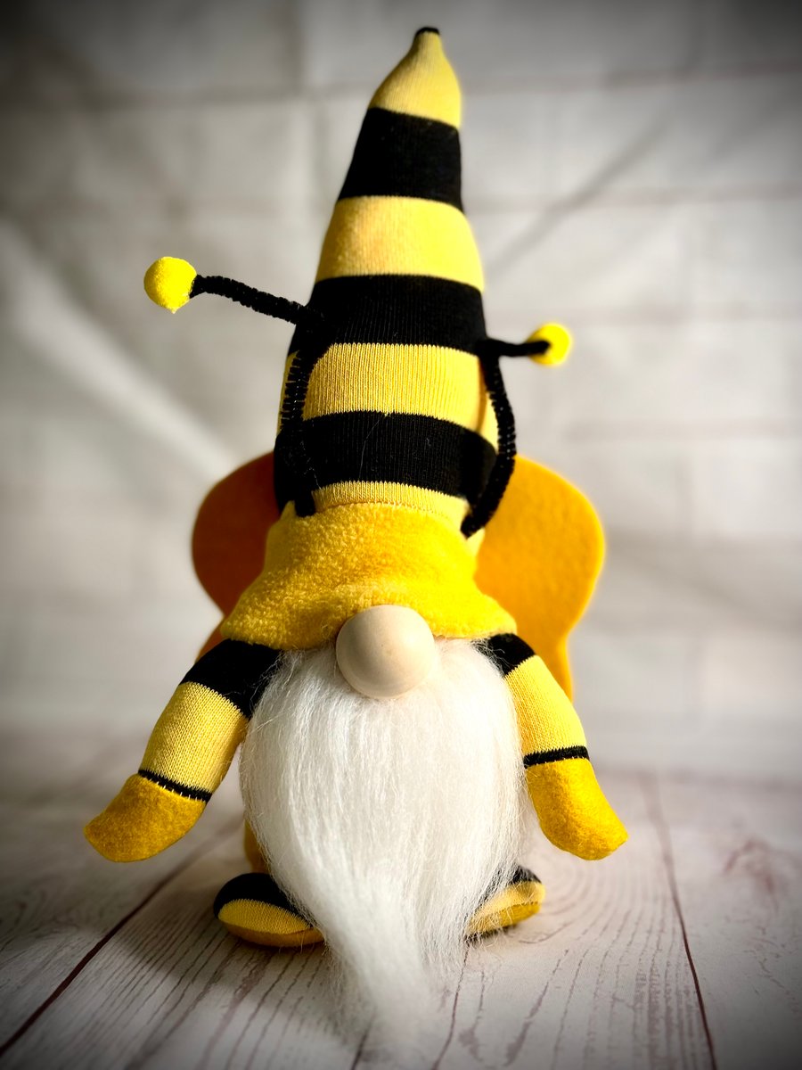 Handmade Bumblebee Nordic Gnome, Gonk, Swedish Tomte