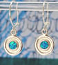 Opal earrings, modern earrings, handmade earrings, designer earrings, gemstones - Image 4