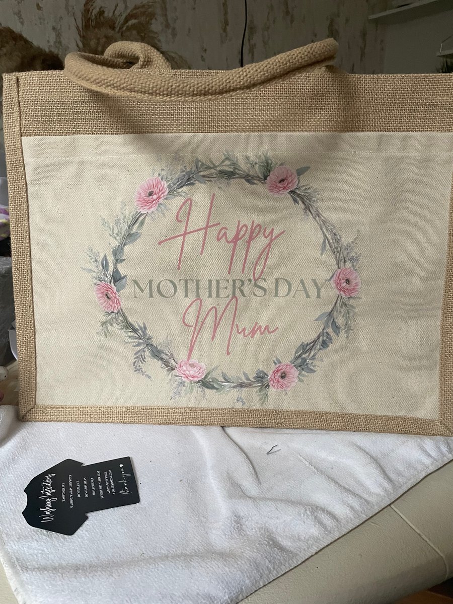 Mother’s Day canvas tote bag 