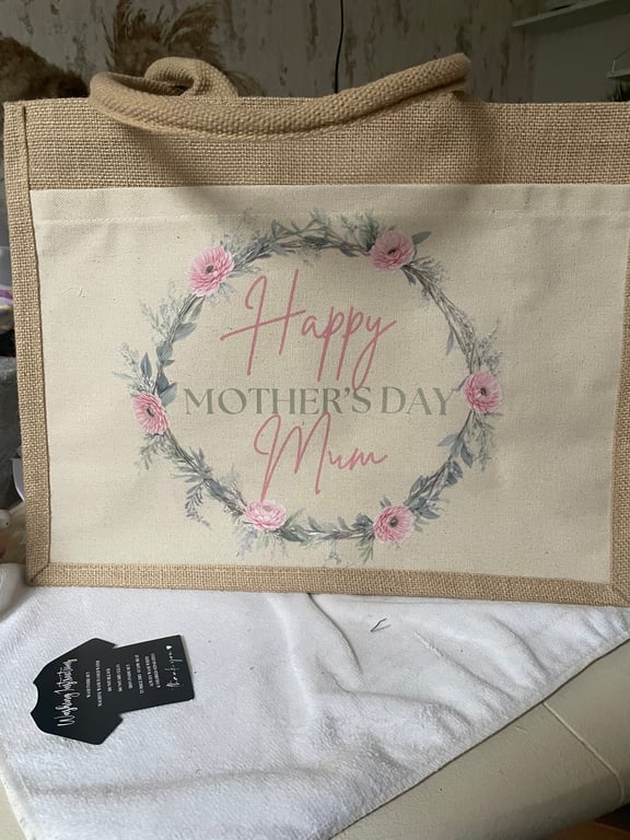 Mother’s Day canvas tote bag 