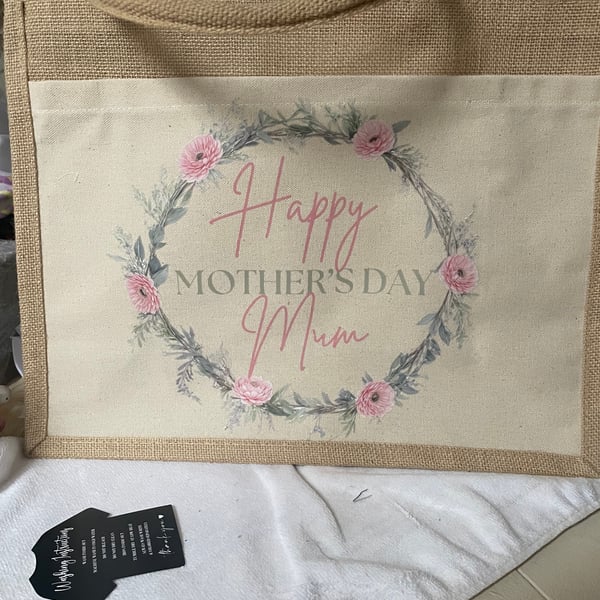 Mother’s Day canvas tote bag 