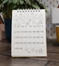 Personalised 2027 Mini Colouring Desk Calendar with Journal Prompts - Image 7