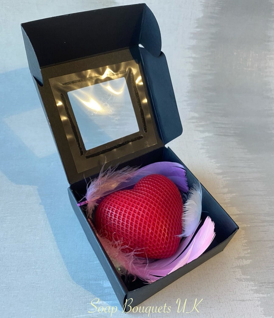 Captivating Heart-shaped Soap: Perfect Vegan Gift for Valentine's Day