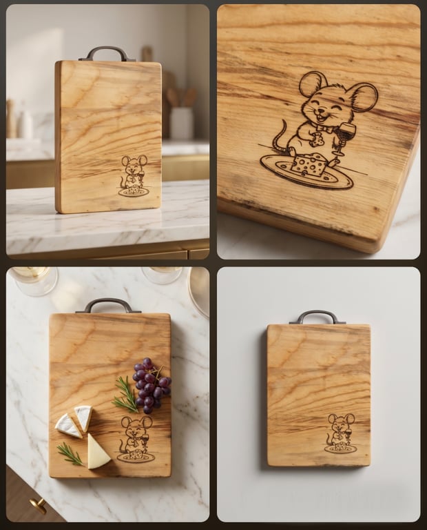 Unique monkey puzzle cheese board 