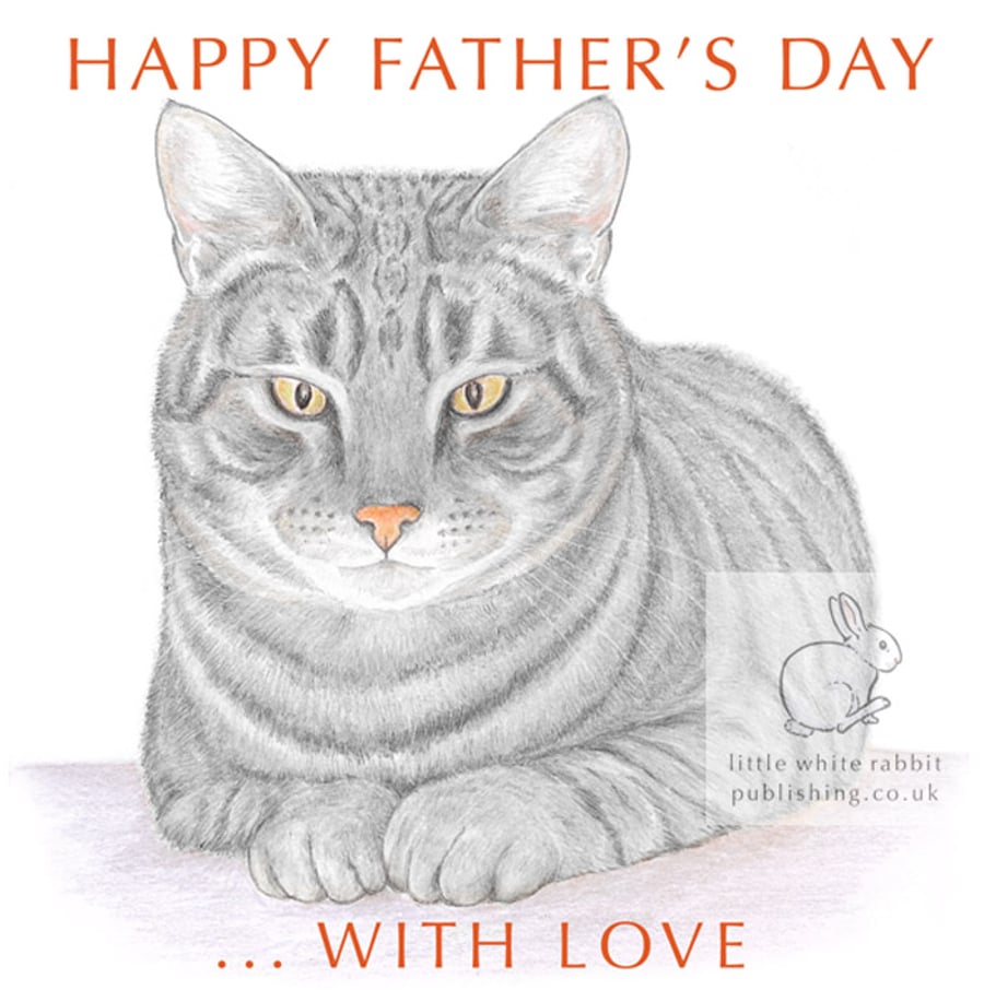 Misty the Cat - Father's Day Card