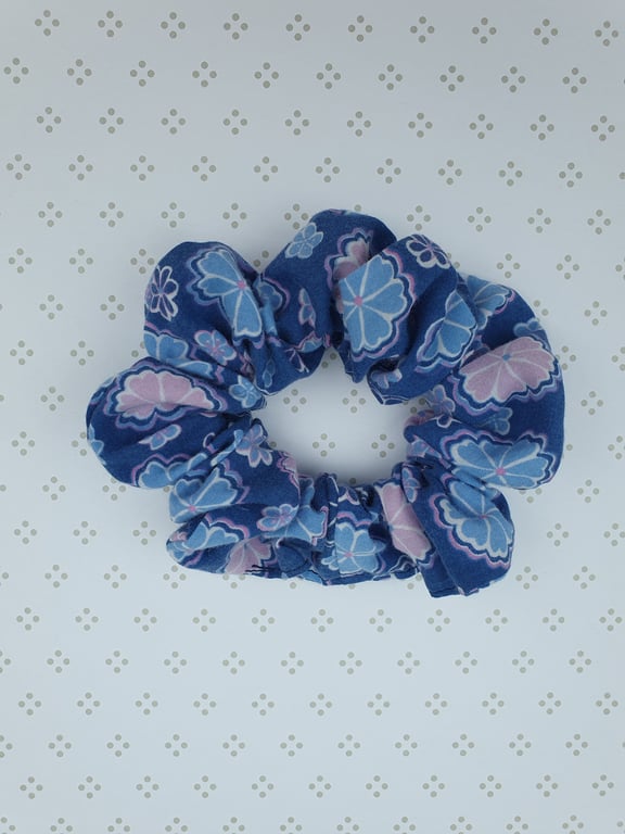 Hair Scrunchie, patterned cotton, large