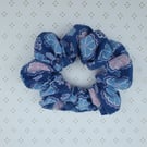 Hair Scrunchie, patterned cotton, large