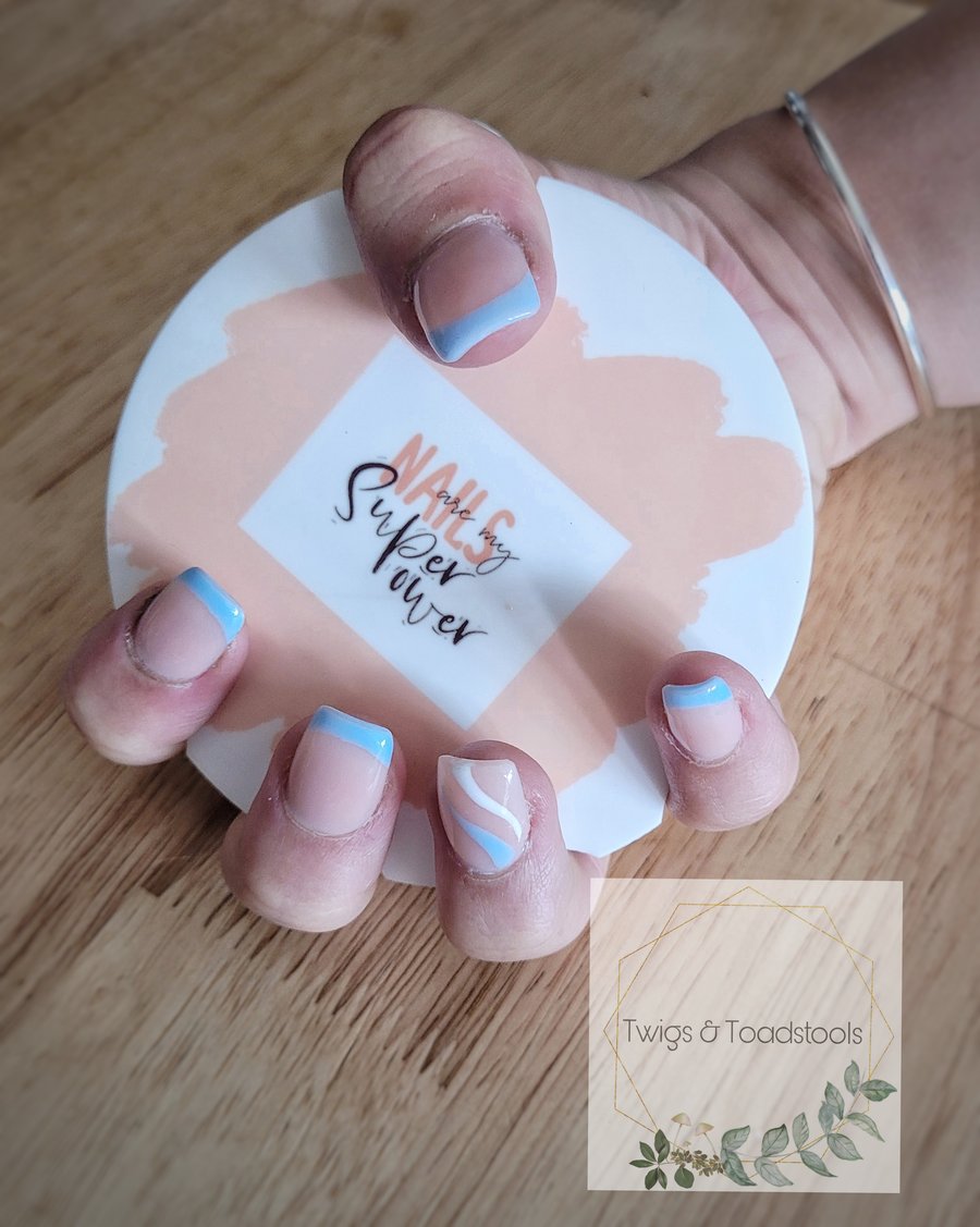 Personalised nailfie nail photo props small business 
