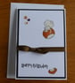 Birthday Card - Mouse on a Conker  - Image 3