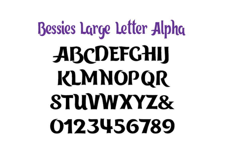 Bessie's Large Letter CUT & FOLD Book Folding Alphabet - EMAILED PDF PATTERN