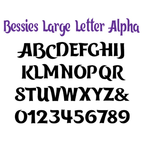 Bessie's Large Letter CUT & FOLD Book Folding Alphabet - EMAILED PDF PATTERN