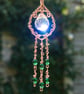Rainbow Crystal Copper Window Hanging with Beaded Dangles - Image 7