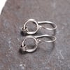 Hoops, Sterling silver ring hoop earrings