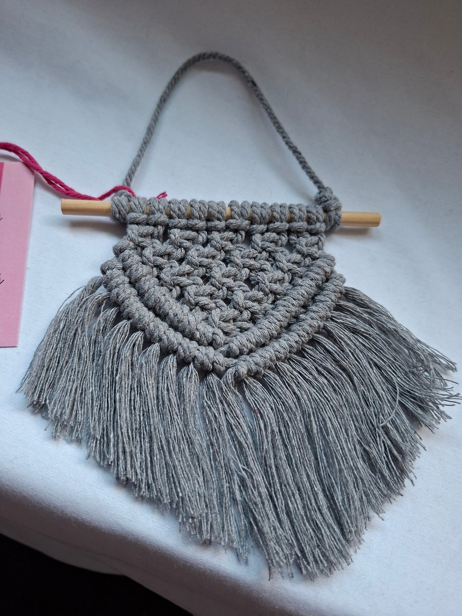 Macrame mini wall hanging