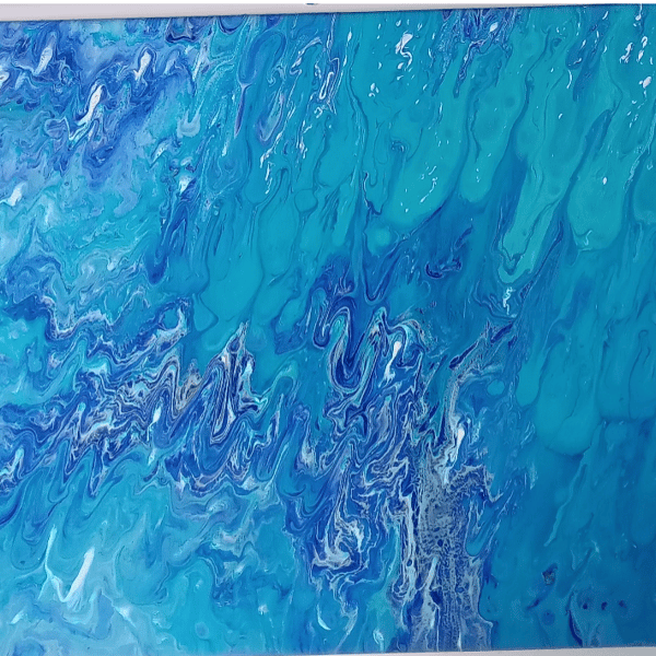 "Oceanic Bliss 1" Original Handmade Abstract Acrylic Painting