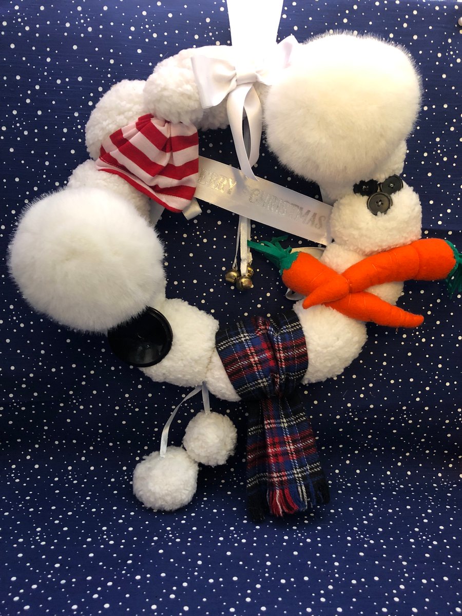 Snowman deconstructed wreath