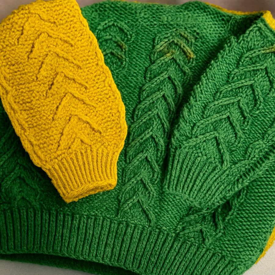 Feather design unisex jumper 18 mth to 2 years