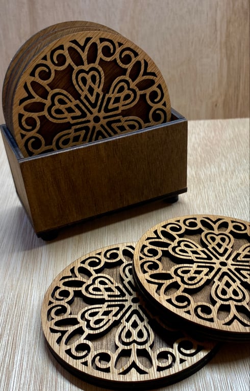 Wooden Coater Set of 6