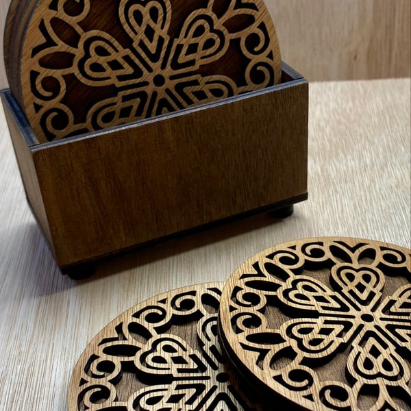 Wooden Coater Set of 6