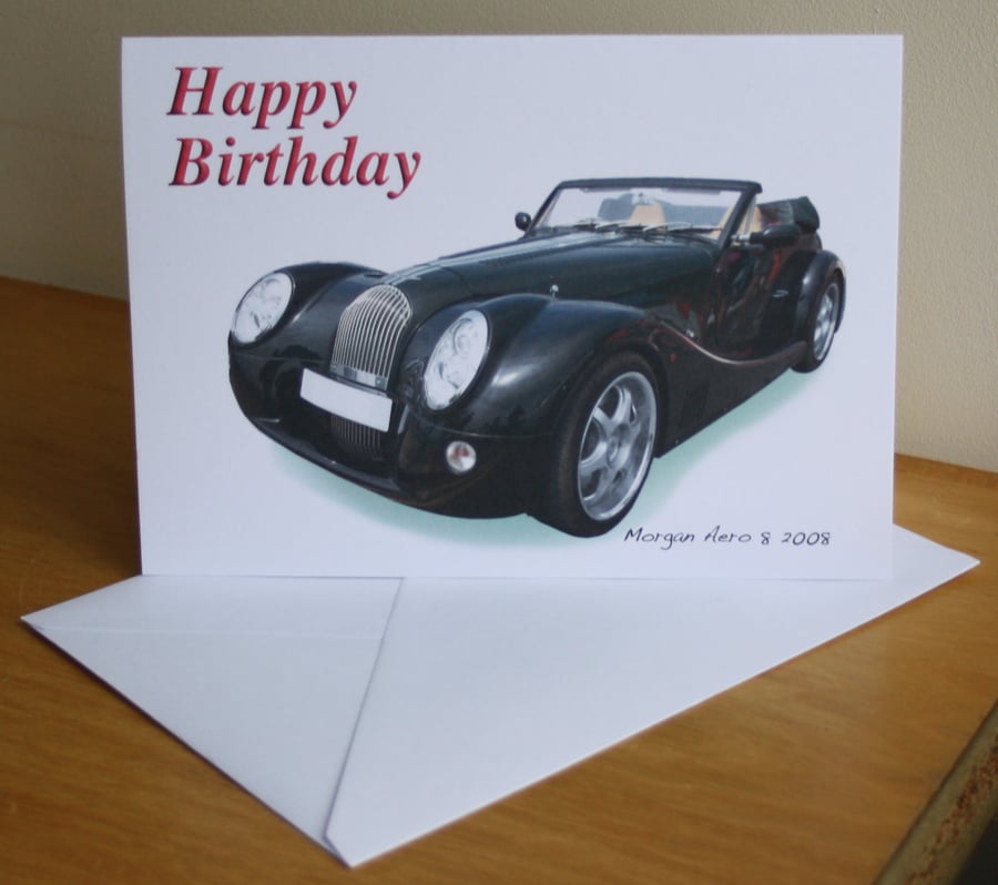 Morgan Aero 8 2008 - Birthday, Anniversary, Retirement or Plain Card