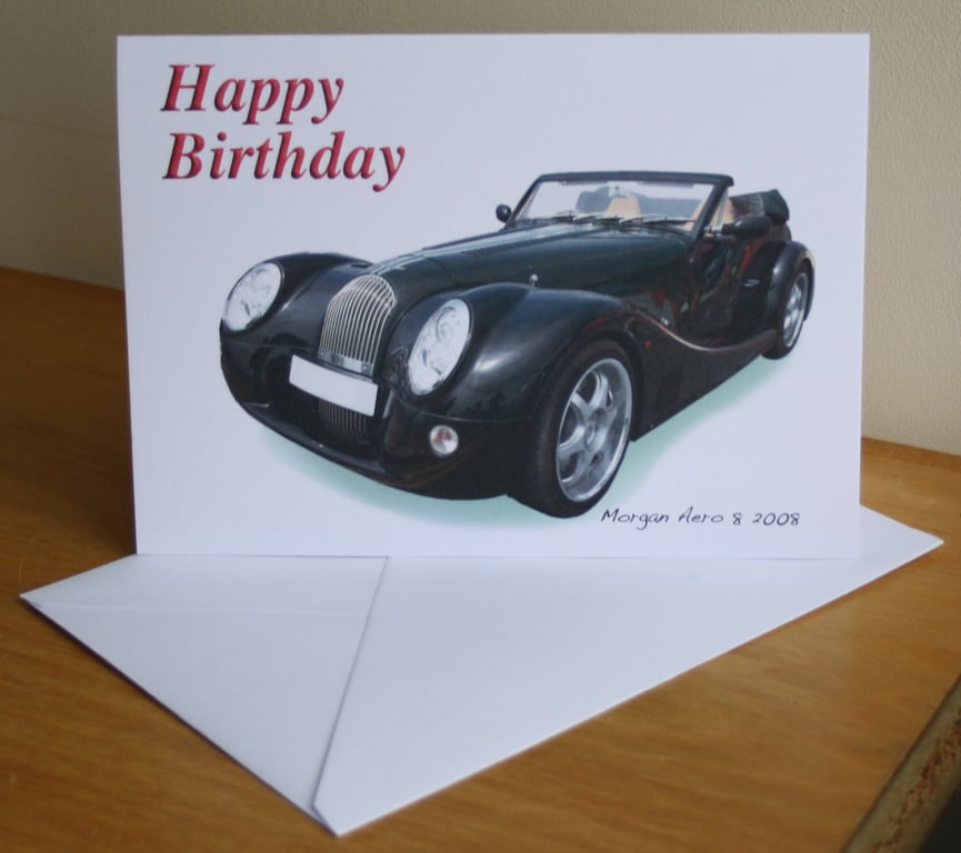 Morgan Aero 8 2008 - Birthday, Anniversary, Retirement or Plain Card