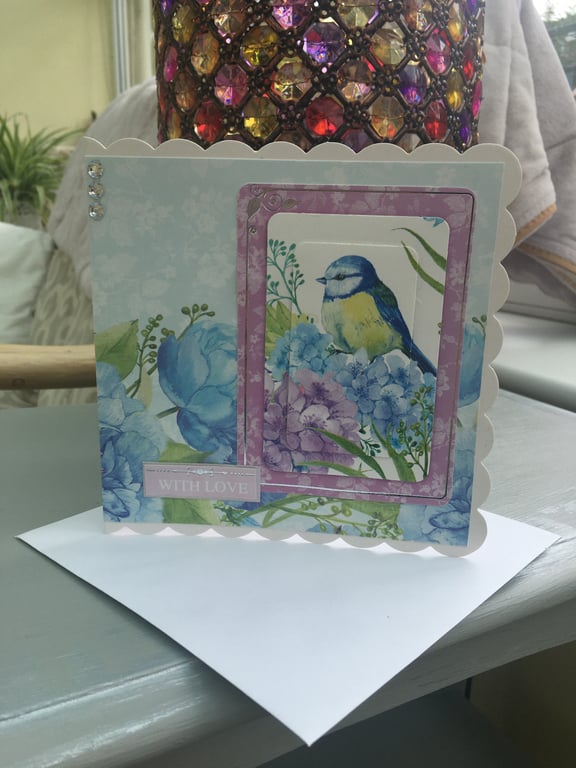 With love and Happiness greetings card