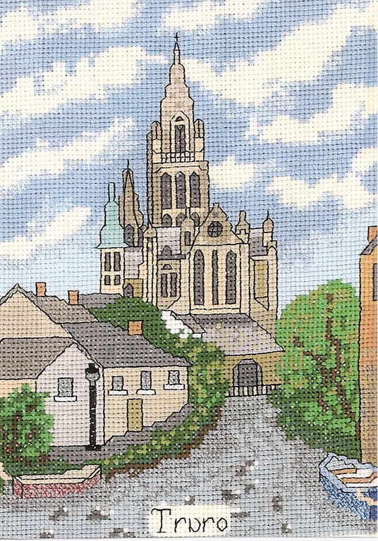 Truro in Cornwall cross stitch chart