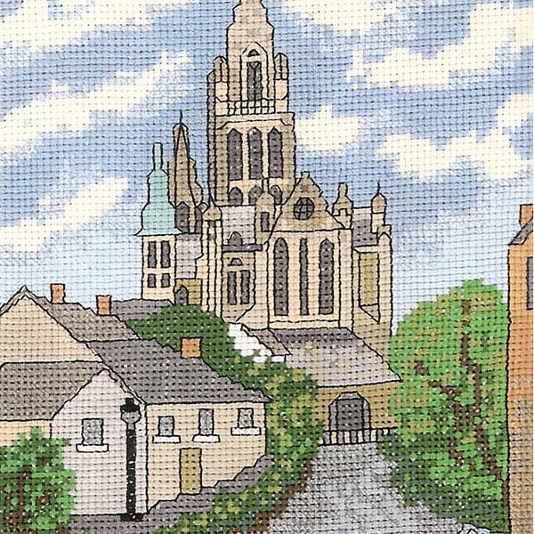 Truro in Cornwall cross stitch chart