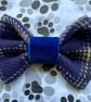 Harris Tweed Dog Bow with Velvet Centre - Image 2