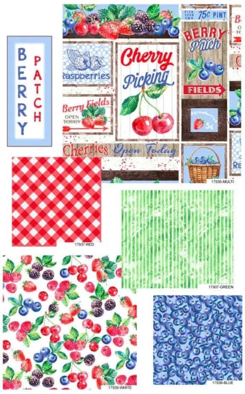 Berry Patch fat quarter pack - Fabric Editions