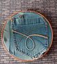 Handmade Denim Pocket Wall Hanging - Medium - Image 2