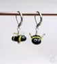 Tiny Glass Bumble Bee Stitch Marker - Image 1