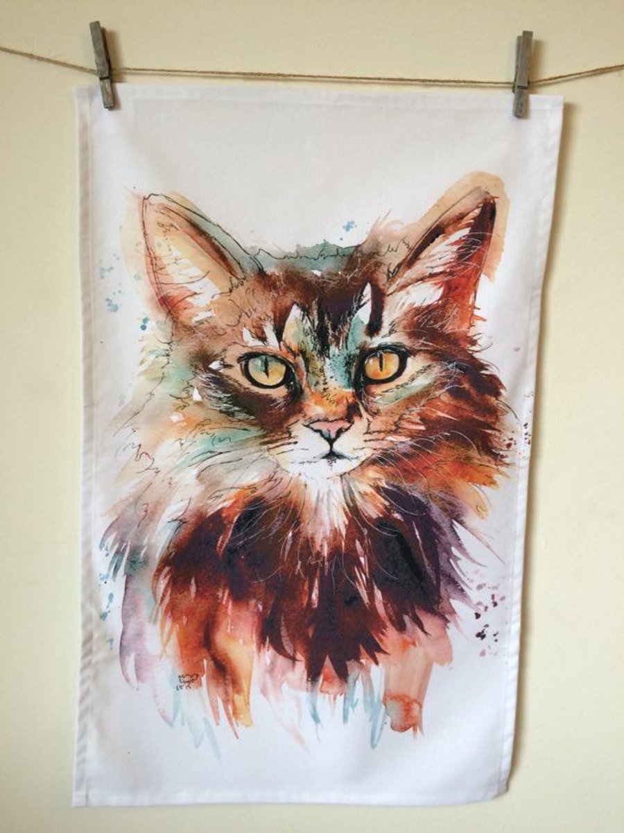 Cat Tea Towel