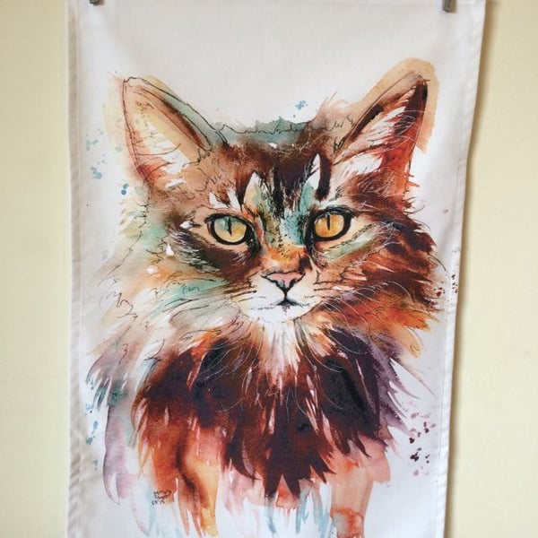 Cat Tea Towel