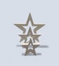 White Star Decoration Set of Three Modern Minimalist Home Decor Ornaments - Image 5