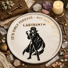 Labyrinth Inspired Coffee Tray, Hand Painted Wooden Keepsake Tray. Gift Collect