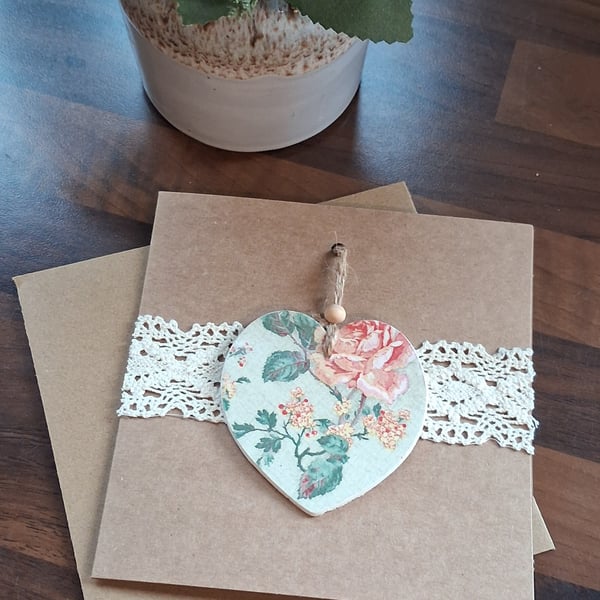 Keepsake Clay Heart Gift Card