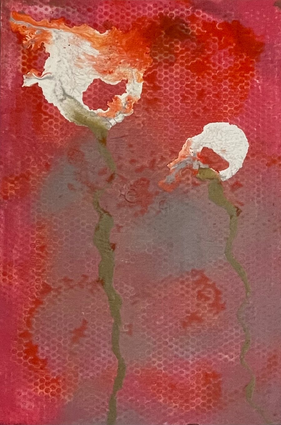 Sunset with Two Flowers (Arum Lilies)