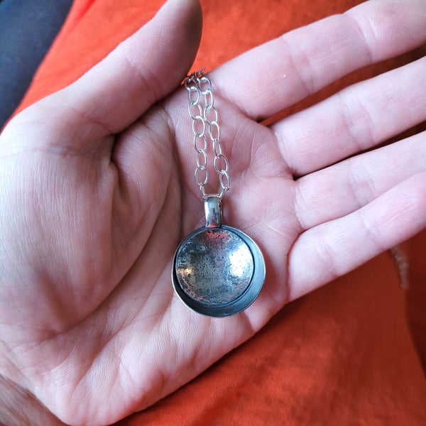 SECONDS SUNDAY - Full Moon Dome Necklace - Jewellery Sale