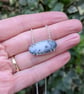 Dendritic opal gemstone necklace, winter jewellery, Christmas gift idea - Image 2