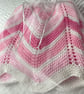 Shades of pink baby blanket 100% cotton - Image 4