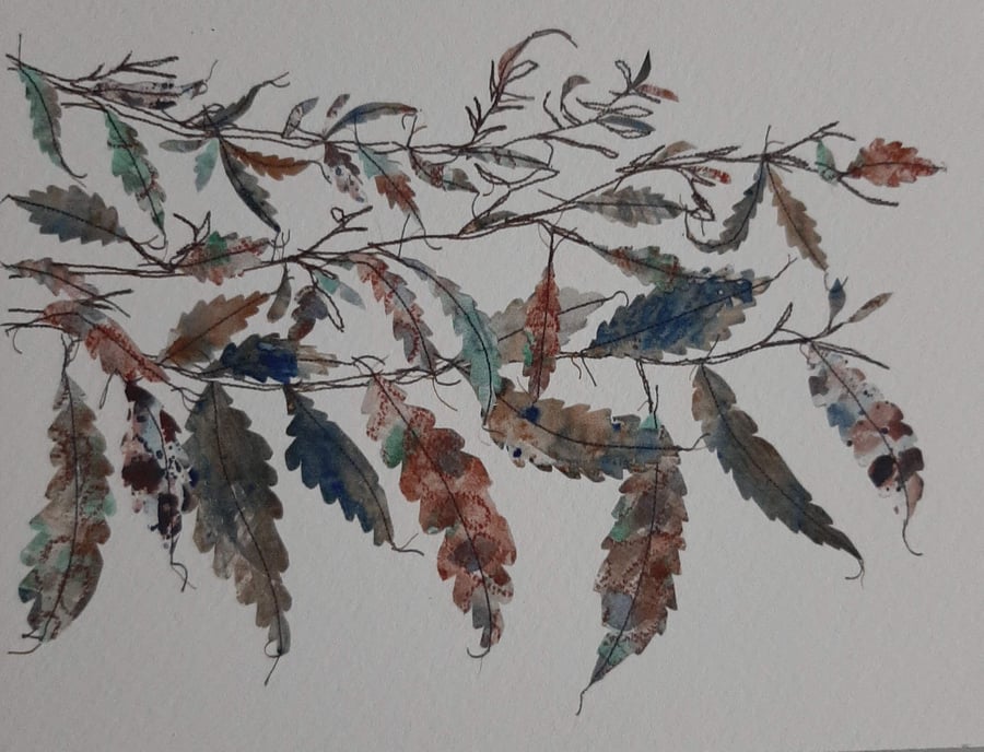 Perfectly Imperfect Leafy branches Sample Print