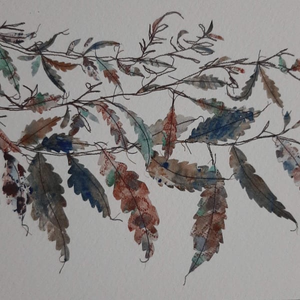 Perfectly Imperfect Leafy branches Sample Print