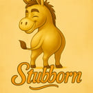 Funny Donkey Poster Cartoon Style Wall Art