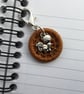 Dorset Button in Chestnut Brown with  Fox Charm - Image 2