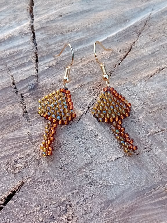 Liberty cap magic mushroom earrings