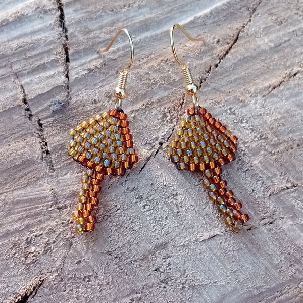 Liberty cap magic mushroom earrings