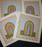 Quirky art Notebook mystery letterbox gift,  card, bookmark and postcard - Image 3