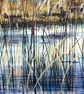 Big Sky Land and Skyscape Oil Painting : Ouse Fen Reeds and Wetlands - Image 5